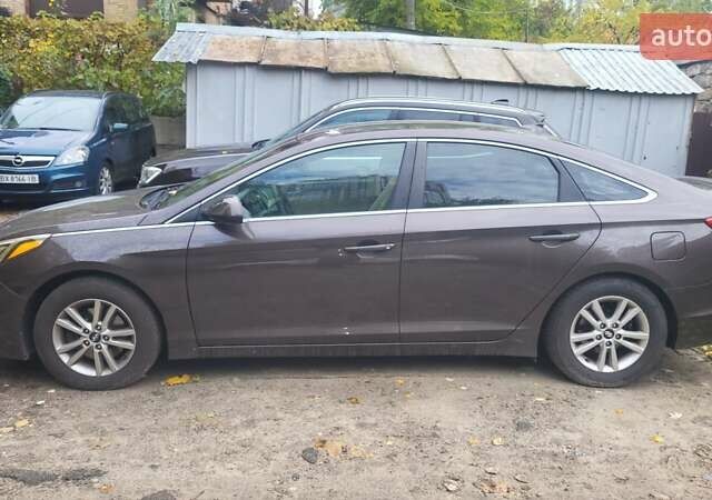 Коричневий Хендай Соната, об'ємом двигуна 2.4 л та пробігом 100 тис. км за 12000 $, фото 10 на Automoto.ua