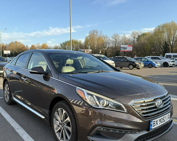 Коричневый Хендай Соната, объемом двигателя 2.4 л и пробегом 112 тыс. км за 10999 $, фото 1 на Automoto.ua
