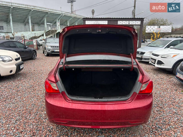 Красный Хендай Соната, объемом двигателя 2.4 л и пробегом 252 тыс. км за 6700 $, фото 16 на Automoto.ua