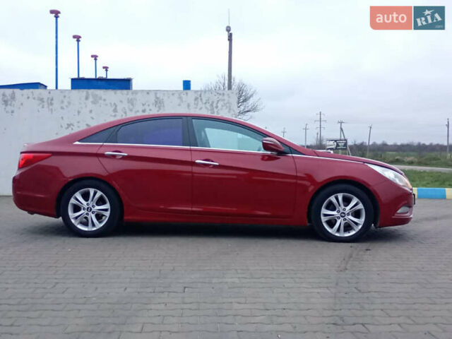 Красный Хендай Соната, объемом двигателя 2.4 л и пробегом 187 тыс. км за 8200 $, фото 2 на Automoto.ua