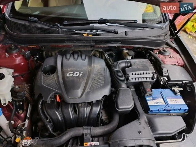 Красный Хендай Соната, объемом двигателя 2.36 л и пробегом 184 тыс. км за 6900 $, фото 23 на Automoto.ua