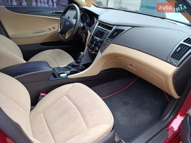 Красный Хендай Соната, объемом двигателя 2.36 л и пробегом 183 тыс. км за 6500 $, фото 10 на Automoto.ua