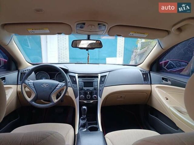 Красный Хендай Соната, объемом двигателя 2.36 л и пробегом 183 тыс. км за 6500 $, фото 9 на Automoto.ua