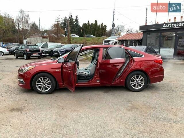 Червоний Хендай Соната, об'ємом двигуна 2.4 л та пробігом 150 тис. км за 9080 $, фото 14 на Automoto.ua