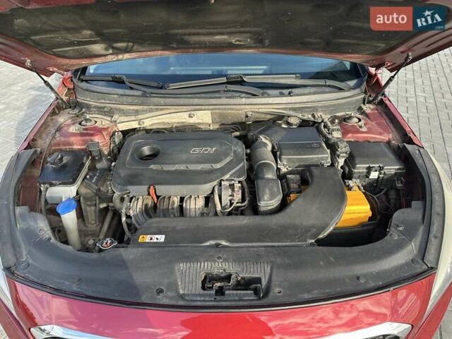 Красный Хендай Соната, объемом двигателя 2.36 л и пробегом 130 тыс. км за 10500 $, фото 16 на Automoto.ua