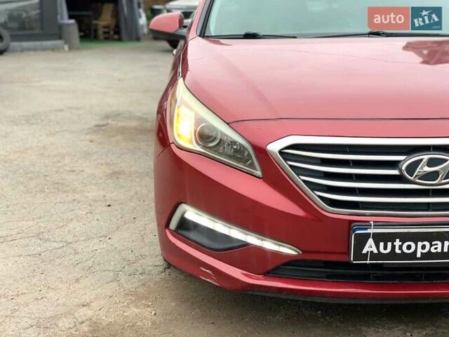 Червоний Хендай Соната, об'ємом двигуна 2.4 л та пробігом 150 тис. км за 9080 $, фото 9 на Automoto.ua