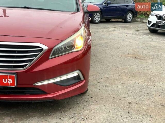 Червоний Хендай Соната, об'ємом двигуна 2.4 л та пробігом 150 тис. км за 9080 $, фото 8 на Automoto.ua