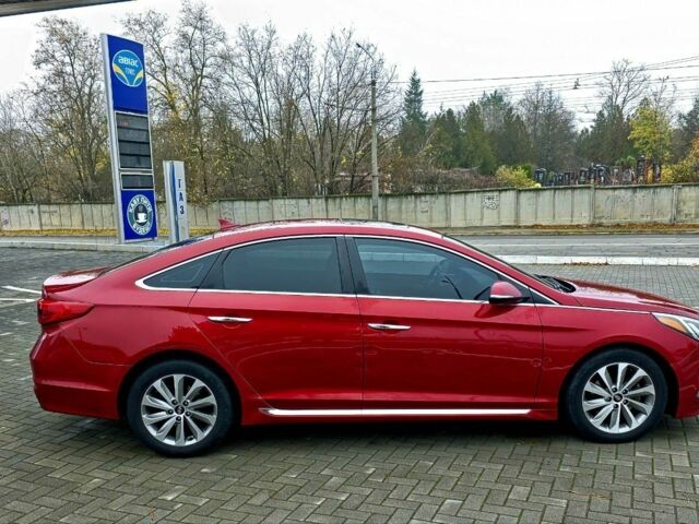 Червоний Хендай Соната, об'ємом двигуна 2.4 л та пробігом 120 тис. км за 9000 $, фото 2 на Automoto.ua