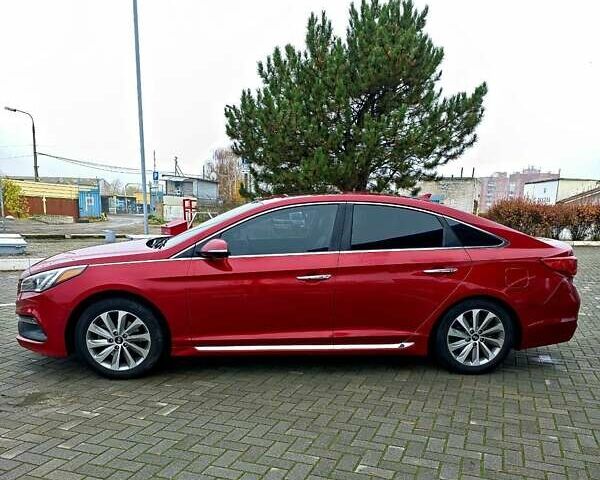 Красный Хендай Соната, объемом двигателя 2.36 л и пробегом 201 тыс. км за 9000 $, фото 3 на Automoto.ua