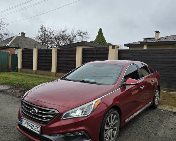 Красный Хендай Соната, объемом двигателя 2.36 л и пробегом 80 тыс. км за 9500 $, фото 7 на Automoto.ua