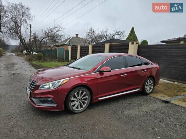 Красный Хендай Соната, объемом двигателя 2.36 л и пробегом 80 тыс. км за 9500 $, фото 2 на Automoto.ua