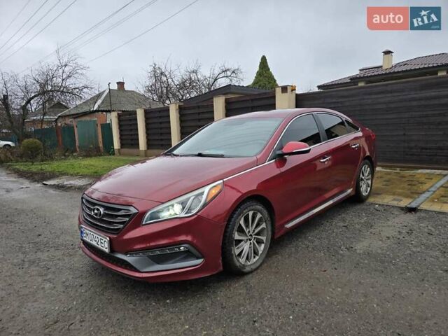 Красный Хендай Соната, объемом двигателя 2.36 л и пробегом 80 тыс. км за 9500 $, фото 9 на Automoto.ua