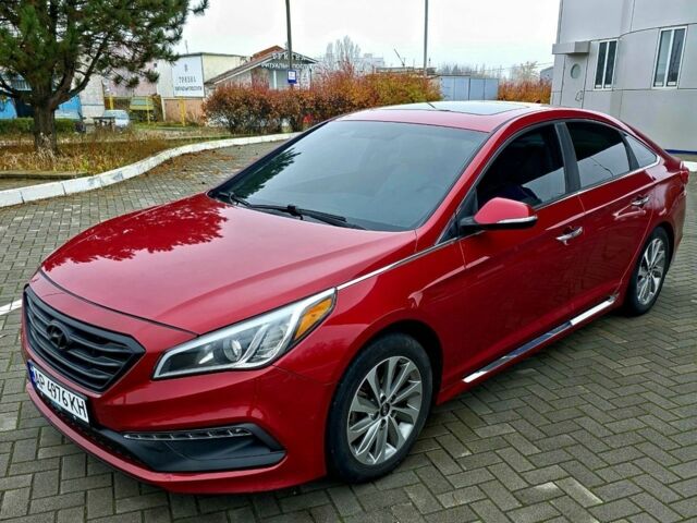 Червоний Хендай Соната, об'ємом двигуна 2.4 л та пробігом 120 тис. км за 9000 $, фото 1 на Automoto.ua
