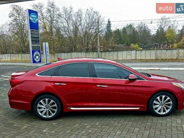 Красный Хендай Соната, объемом двигателя 2.36 л и пробегом 201 тыс. км за 9000 $, фото 2 на Automoto.ua