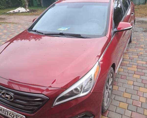 Красный Хендай Соната, объемом двигателя 2.36 л и пробегом 85 тыс. км за 10200 $, фото 12 на Automoto.ua