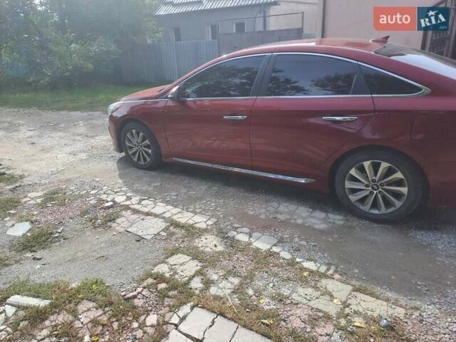 Красный Хендай Соната, объемом двигателя 2.36 л и пробегом 85 тыс. км за 10200 $, фото 4 на Automoto.ua