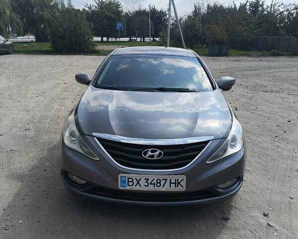 Серый Хендай Соната, объемом двигателя 2.4 л и пробегом 220 тыс. км за 6900 $, фото 3 на Automoto.ua