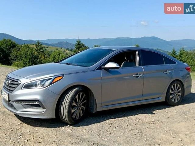 Серый Хендай Соната, объемом двигателя 2.36 л и пробегом 105 тыс. км за 11300 $, фото 1 на Automoto.ua