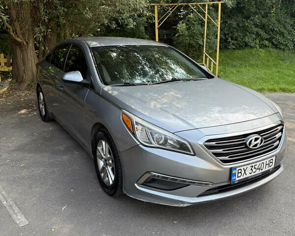 Серый Хендай Соната, объемом двигателя 2.4 л и пробегом 215 тыс. км за 9500 $, фото 1 на Automoto.ua