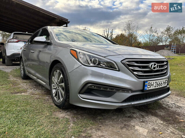 Серый Хендай Соната, объемом двигателя 2.36 л и пробегом 100 тыс. км за 9000 $, фото 1 на Automoto.ua