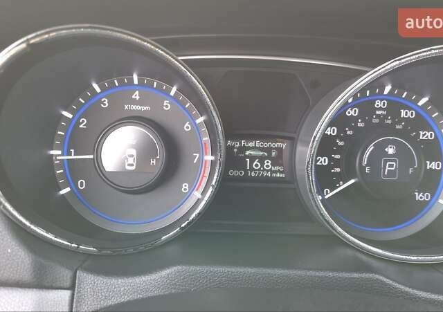 Серый Хендай Соната, объемом двигателя 2.4 л и пробегом 268 тыс. км за 7500 $, фото 13 на Automoto.ua