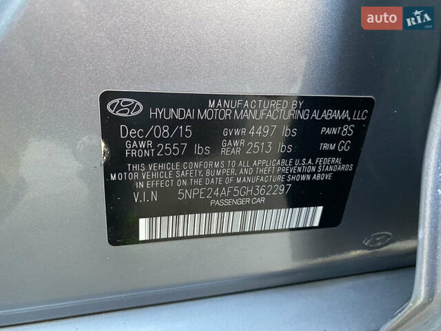 Серый Хендай Соната, объемом двигателя 2.36 л и пробегом 40 тыс. км за 10700 $, фото 37 на Automoto.ua