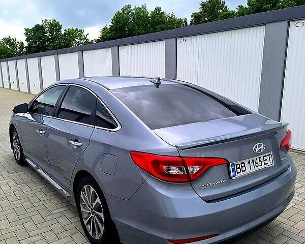 Серый Хендай Соната, объемом двигателя 2.4 л и пробегом 160 тыс. км за 10000 $, фото 2 на Automoto.ua