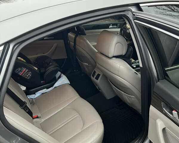 Серый Хендай Соната, объемом двигателя 2 л и пробегом 160 тыс. км за 15000 $, фото 10 на Automoto.ua