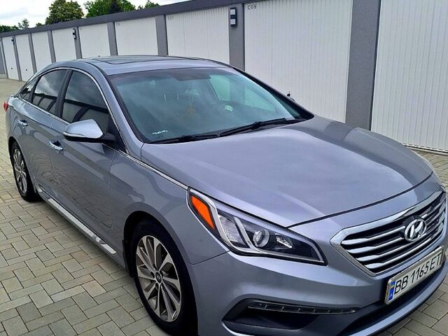 Серый Хендай Соната, объемом двигателя 2.4 л и пробегом 160 тыс. км за 10000 $, фото 2 на Automoto.ua