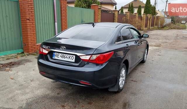 Синий Хендай Соната, объемом двигателя 2.36 л и пробегом 185 тыс. км за 7300 $, фото 4 на Automoto.ua