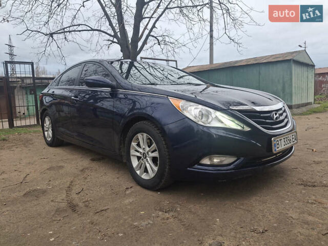 Синий Хендай Соната, объемом двигателя 2.36 л и пробегом 270 тыс. км за 7600 $, фото 4 на Automoto.ua