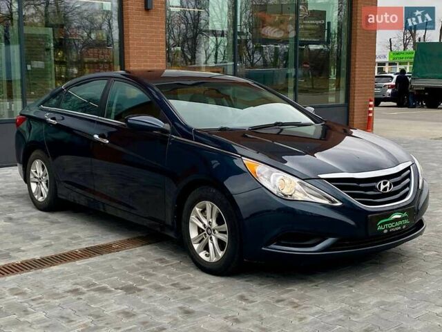 Синий Хендай Соната, объемом двигателя 2.36 л и пробегом 129 тыс. км за 8990 $, фото 5 на Automoto.ua