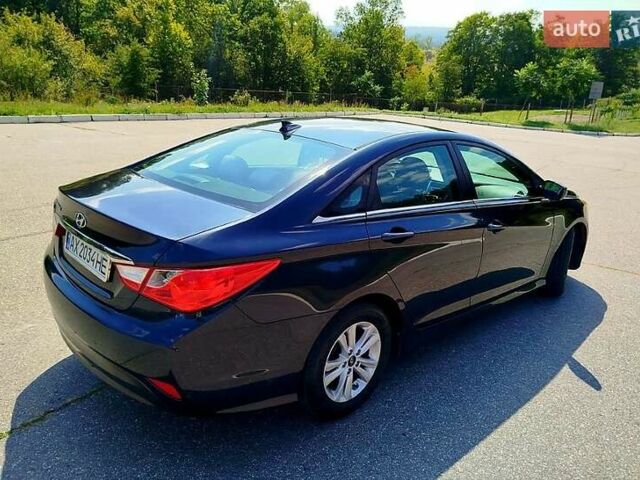 Синий Хендай Соната, объемом двигателя 2.4 л и пробегом 127 тыс. км за 8000 $, фото 1 на Automoto.ua