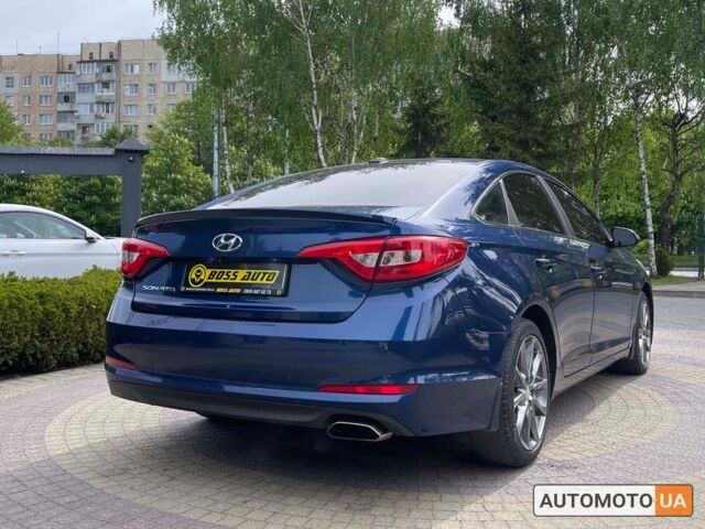 Синий Хендай Соната, объемом двигателя 2.4 л и пробегом 107 тыс. км за 10500 $, фото 6 на Automoto.ua