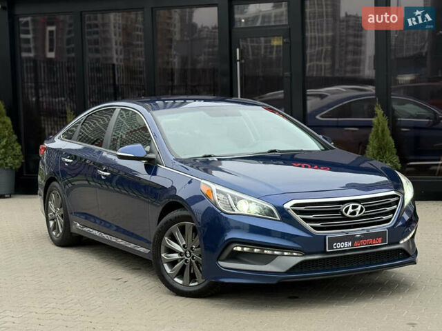 Синий Хендай Соната, объемом двигателя 2.36 л и пробегом 170 тыс. км за 9500 $, фото 1 на Automoto.ua