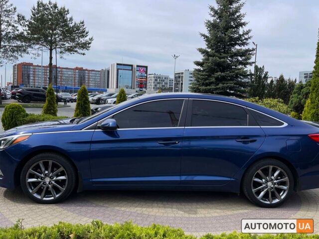 Синий Хендай Соната, объемом двигателя 2.4 л и пробегом 107 тыс. км за 10500 $, фото 3 на Automoto.ua