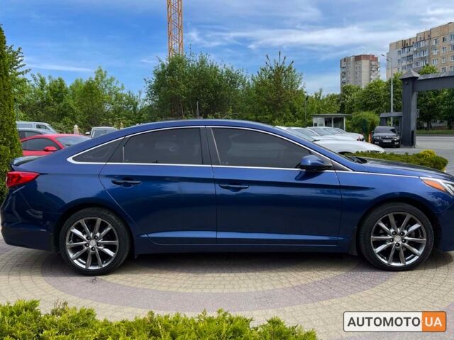 Синий Хендай Соната, объемом двигателя 2.4 л и пробегом 107 тыс. км за 10500 $, фото 7 на Automoto.ua