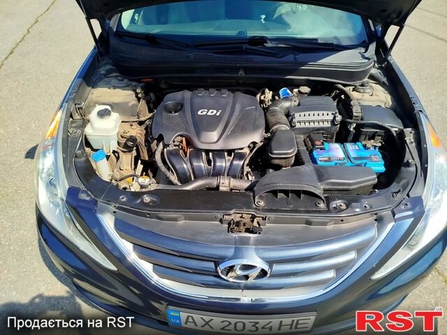 Синий Хендай Соната, объемом двигателя 2.4 л и пробегом 127 тыс. км за 8000 $, фото 3 на Automoto.ua