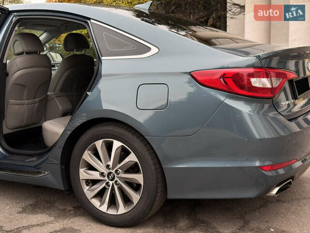 Синий Хендай Соната, объемом двигателя 2.36 л и пробегом 174 тыс. км за 12500 $, фото 48 на Automoto.ua