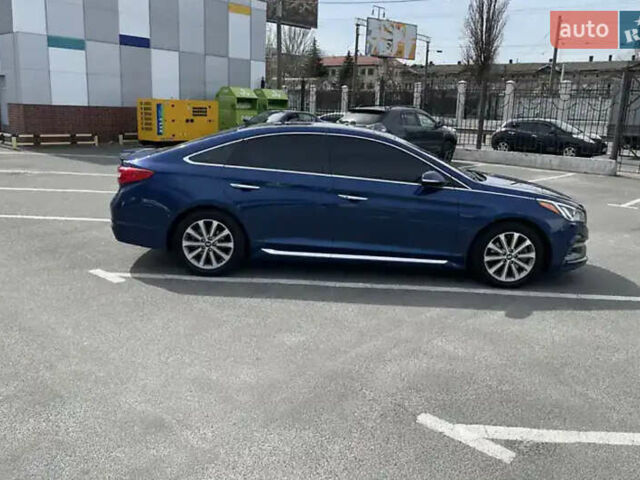 Синий Хендай Соната, объемом двигателя 2.36 л и пробегом 145 тыс. км за 10500 $, фото 15 на Automoto.ua