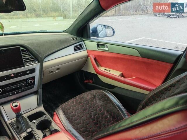 Синий Хендай Соната, объемом двигателя 2.36 л и пробегом 100 тыс. км за 9999 $, фото 12 на Automoto.ua