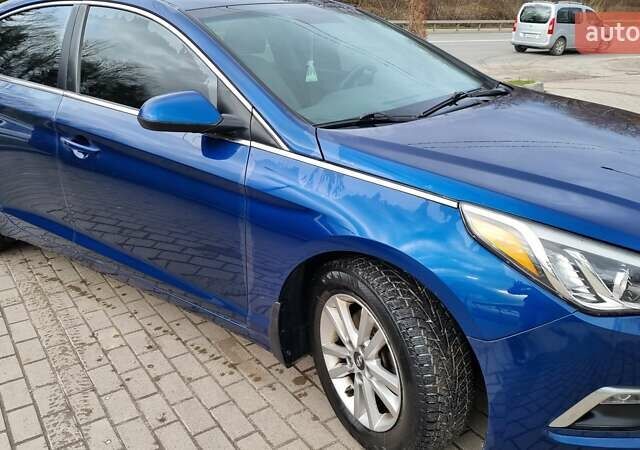 Синий Хендай Соната, объемом двигателя 2.36 л и пробегом 110 тыс. км за 8450 $, фото 4 на Automoto.ua