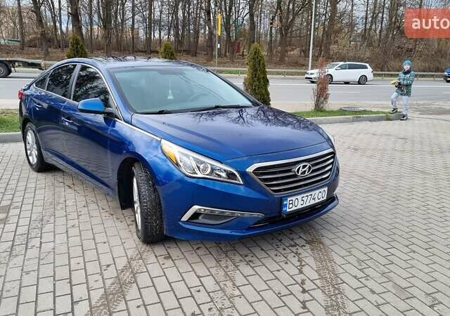 Синий Хендай Соната, объемом двигателя 2.36 л и пробегом 110 тыс. км за 8450 $, фото 2 на Automoto.ua