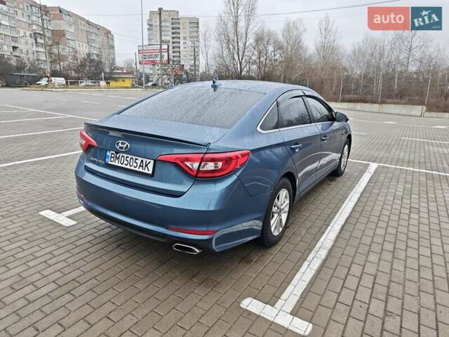 Синий Хендай Соната, объемом двигателя 2.36 л и пробегом 100 тыс. км за 9999 $, фото 3 на Automoto.ua