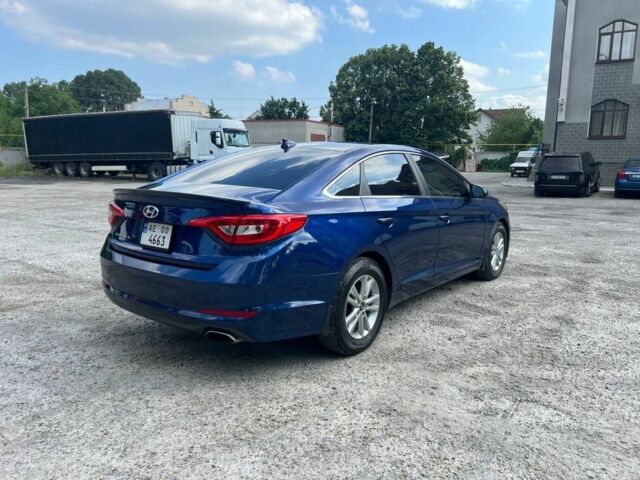 Синий Хендай Соната, объемом двигателя 2.4 л и пробегом 140 тыс. км за 8600 $, фото 1 на Automoto.ua