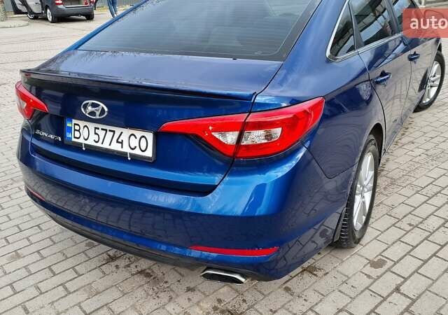 Синий Хендай Соната, объемом двигателя 2.36 л и пробегом 110 тыс. км за 8450 $, фото 6 на Automoto.ua