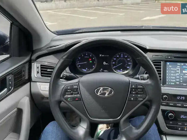 Синий Хендай Соната, объемом двигателя 2.36 л и пробегом 145 тыс. км за 10500 $, фото 1 на Automoto.ua