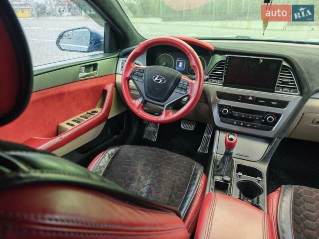 Синий Хендай Соната, объемом двигателя 2.36 л и пробегом 100 тыс. км за 9999 $, фото 13 на Automoto.ua