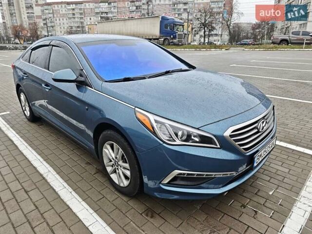 Синий Хендай Соната, объемом двигателя 2.36 л и пробегом 100 тыс. км за 9999 $, фото 2 на Automoto.ua