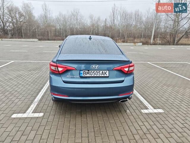 Синий Хендай Соната, объемом двигателя 2.36 л и пробегом 100 тыс. км за 9999 $, фото 5 на Automoto.ua